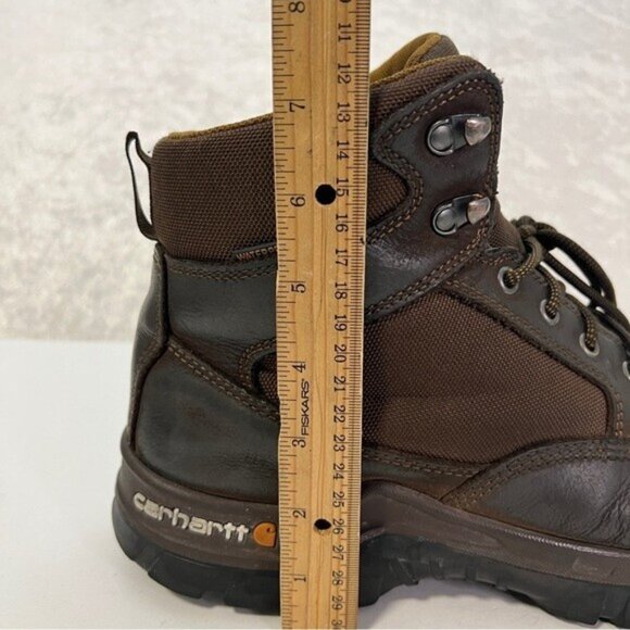 CARHARTT Leather Work Boots Steel Toe FF6213 Sz 11.5 M Waterproof Oil Resistant main image 7